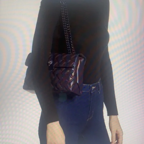 - KURT GEIGER LONDON KENSINGTON DRENCH LEATHER SHOULDER BAG - Picture 3 of 10